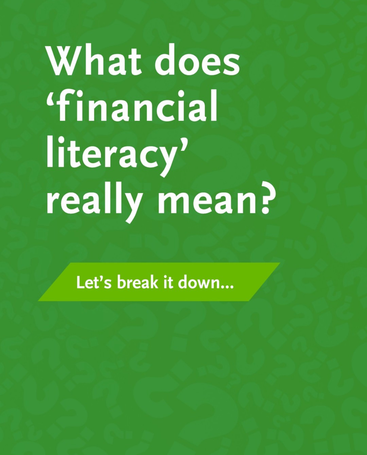 Financial literacy
